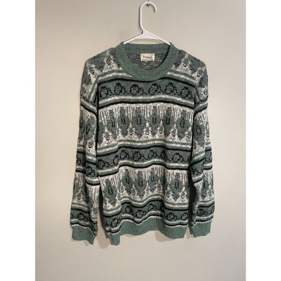 PROTEGE BY TAG Mens Swester Made In U.S.A SIZE M Coogi Style Vtg 90's Y2k - Picture 1 of 7